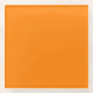 Orange Glass Coaster