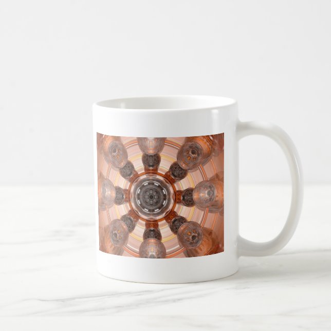 Orange Glass Coffee Mug (Right)