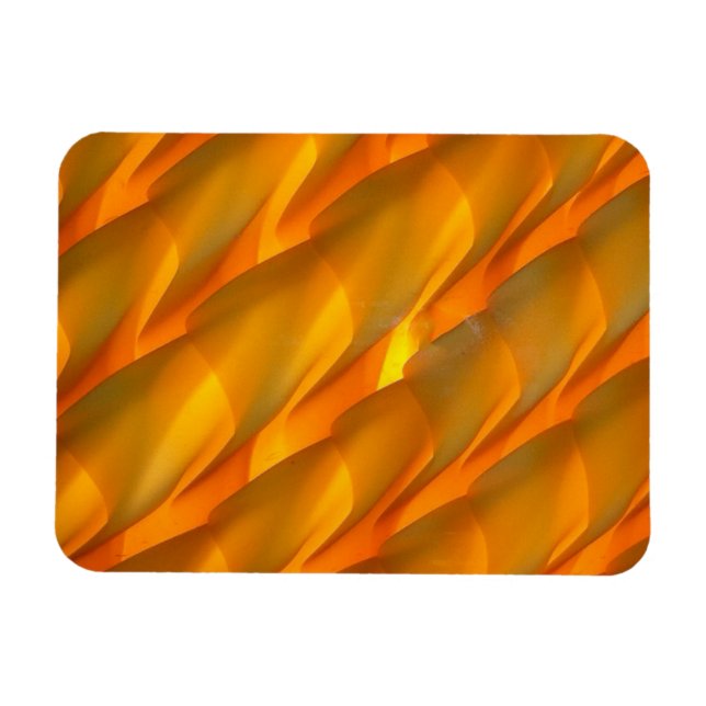 Orange Glass Light Shade Magnet (Horizontal)