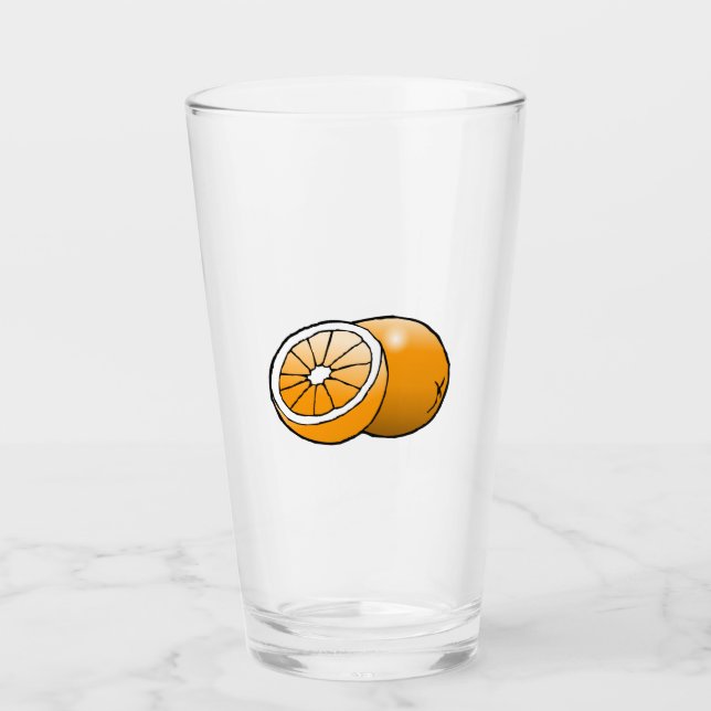 Orange Glass Tumblers (Front)