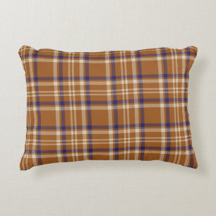 Orange Glen Plaid textured seamless patternabstrac Decorative Cushion