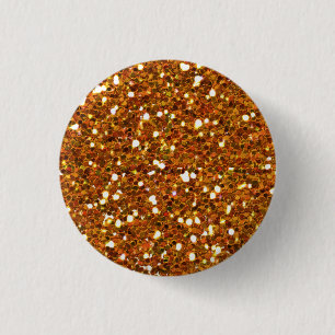 Orange Glitters Button