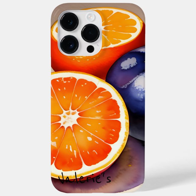 Orange Glow Watercolor Case-Mate iPhone Case (Back)