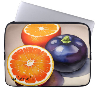 Orange Glow Watercolor Laptop Sleeve