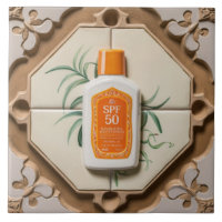 Orange Gold White SPF 50 Sunscreen Funny Bathroom