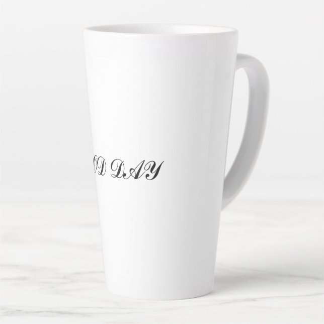 ORANGE  GOOD DAY MUG (Right Angle)