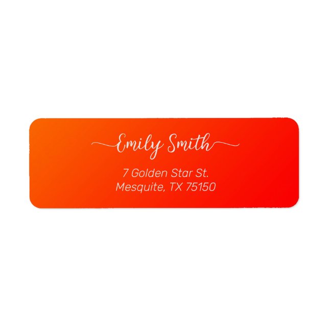 Orange gradient -add name  (Front)