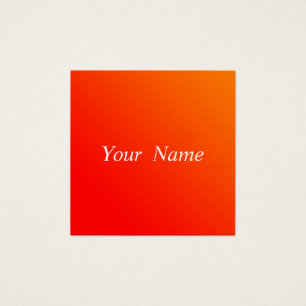 orange gradient business card