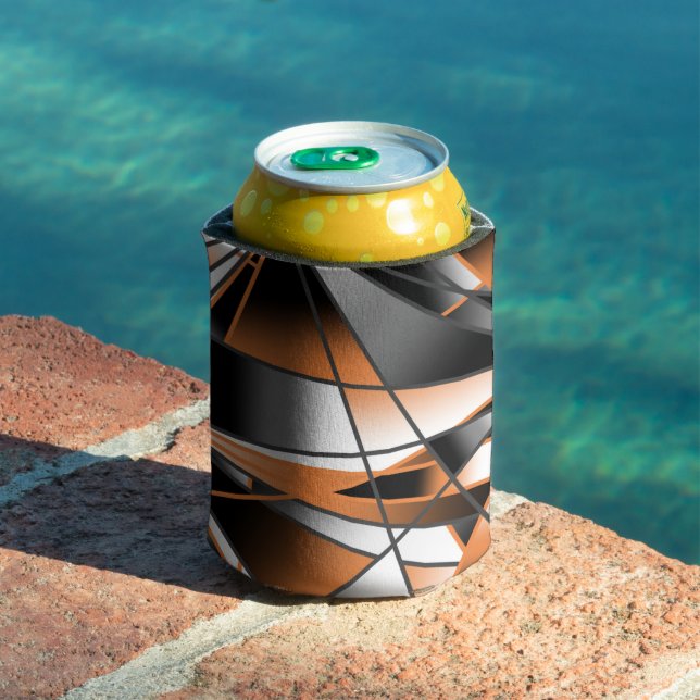 Orange Gradient Colour Fill Mechanical Design  Can Cooler (In Situ Pool)