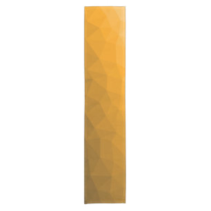Orange gradient geometric mesh pattern short table runner