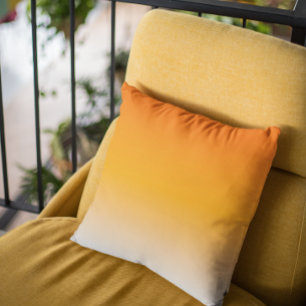 Orange  Gradient Ombre Fading Cushion