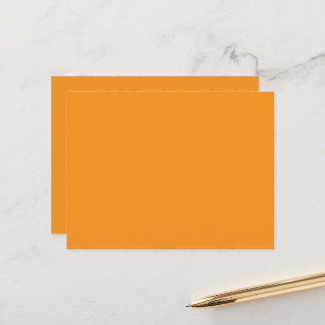 Orange Gradient Postcard Minimalist Abstract (Front/Back In Situ)