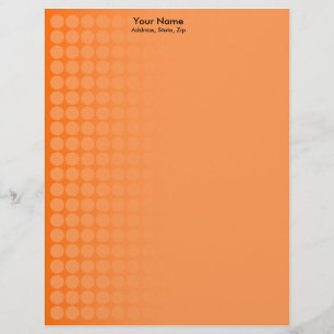 Orange gradient spots 2 letterhead template