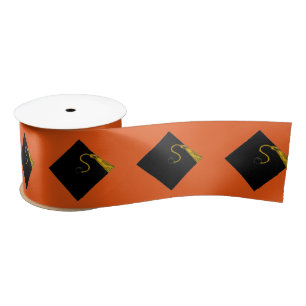 Orange Graduation Satin Ribbon