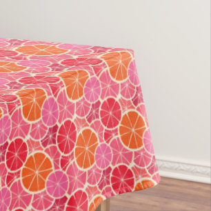 Orange & Grapefruit Citrus Fruit Pattern Tablecloth