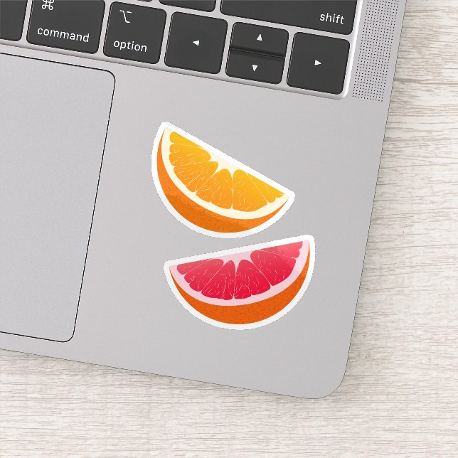 Orange & Grapefruit Citrus Stickers (Detail)