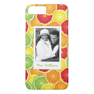 Orange, Grapefruit, Lime & Lemon   Add Your Photo iPhone 8 Plus/7 Plus Case