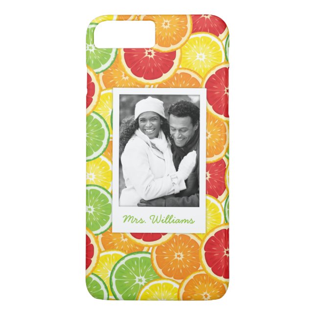 Orange, Grapefruit, Lime & Lemon | Add Your Photo Case-Mate iPhone Case (Back)