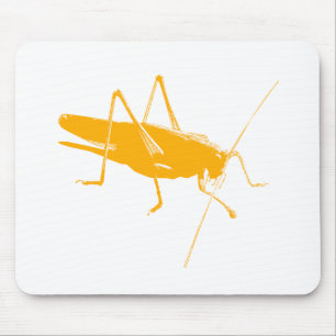 Orange Grasshopper Mouse Mat