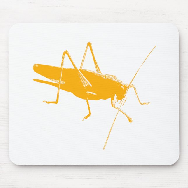 Orange Grasshopper Mouse Mat (Front)