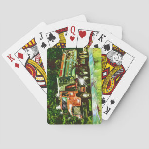 Orange Gravel Lorry Truck-Driver's Card Deck