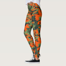 Orange, Green, Black Camo Camouflage