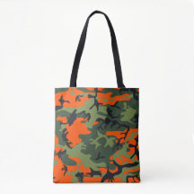 Orange, Green, Black Camo Camouflage