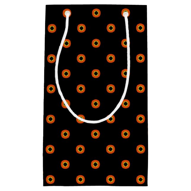 Orange Green Black Pattern Small Gift Bag (Front)
