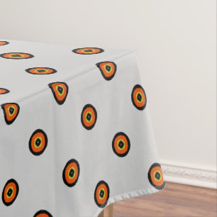 Orange Green Black Pattern Tablecloth