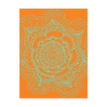 Orange Green Mandala