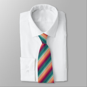Orange Green Ombre Tie