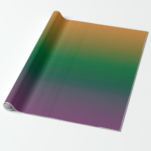Orange-Green-Purple Gradient Wrapping Paper