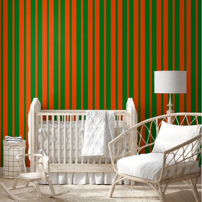 Orange Green Stylish Stripes Pattern Design  Wallpaper (Creator Uploaded)