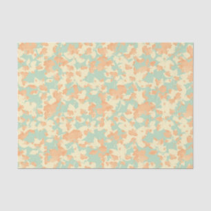ORANGE GREEN YELLOW ABSTRACT PATTERN TISSUE PAPER