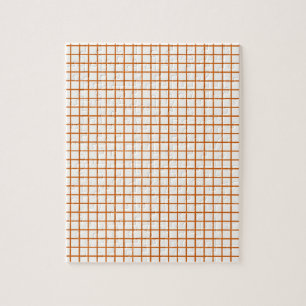 Orange Grid Difficult Jigsaw Puzzle