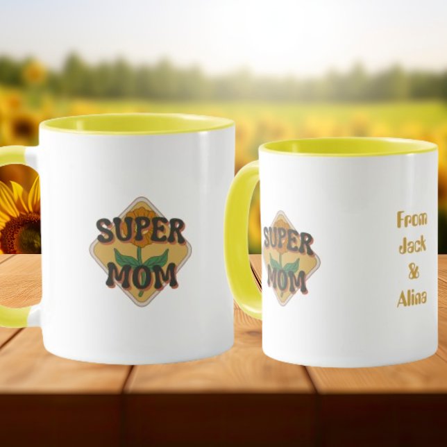 Orange Groovy Vintage Mother's Day Coffee Mug (Creator Uploaded)