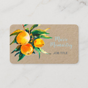 Orange grove business card