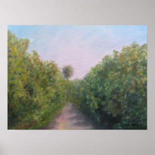 ORANGE GROVE IN CITRA, FLORIDA POSTER