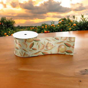 Orange Grove mint  Satin Ribbon