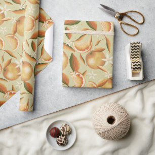Orange Grove mint Wrapping Paper