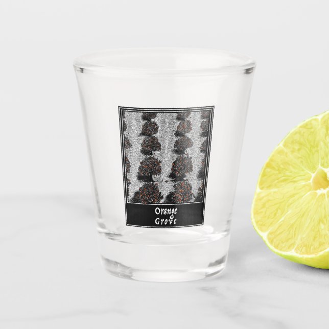 Orange Grove Shot Glass (Front)