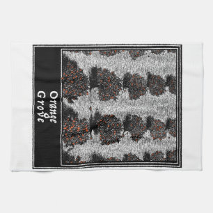 Orange Grove Tea Towel