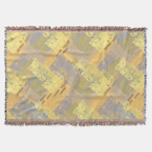 Orange grunge texture. throw blanket (Front)