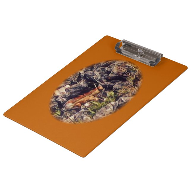 Orange Guana Art Clipboard (Angled)