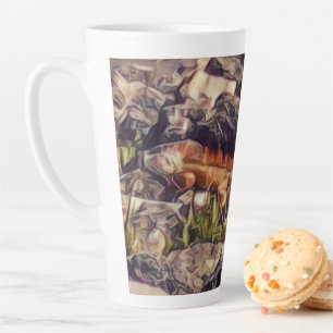 Orange Guana Art Latte Mug
