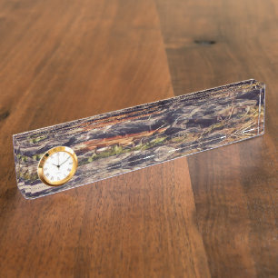Orange Guana Art Nameplate