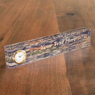 Orange Guana Art Nameplate