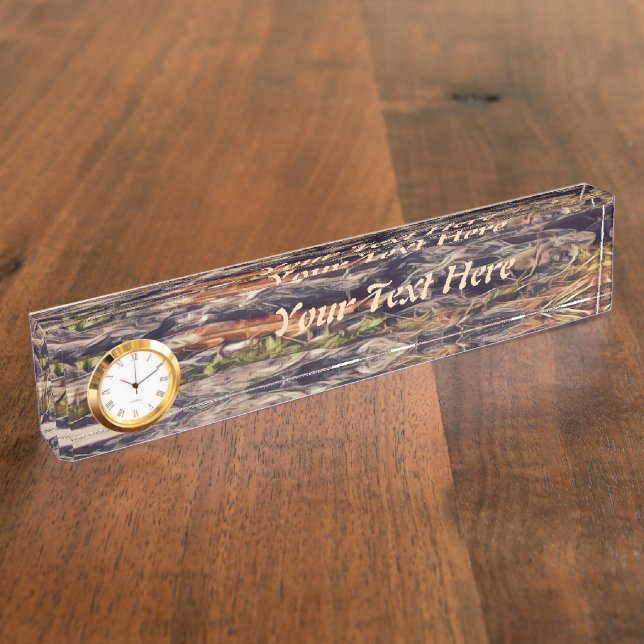 Orange Guana Art Nameplate (Side)
