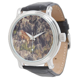 Orange Guana Art Watch