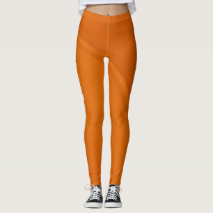 Orange Gym Yoga Workout Leggings